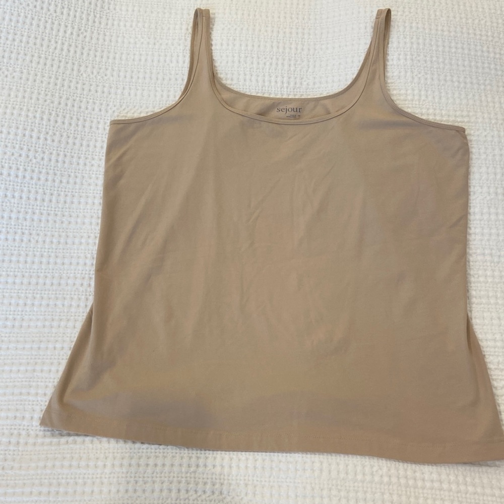 SEJOUR 3X Beige Tank Top Bloomingdale’s